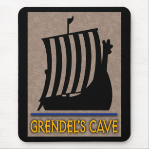 Tapis De Souris Plaque de souris du logo grotte de Grendel