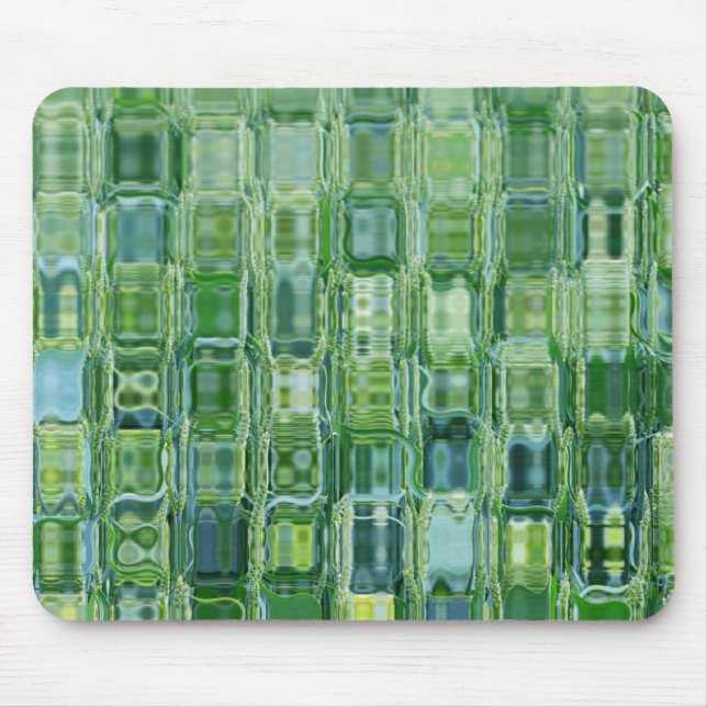 Tapis De Souris Plaque de souris en verre Abstrait vert (Devant)