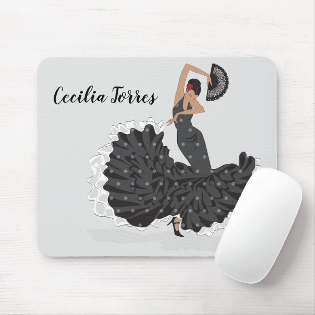Tapis De Souris Plaque de souris Flamenca Personnalisée (Avec souris)