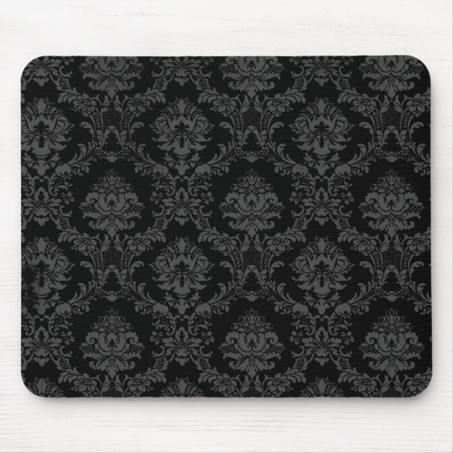 Tapis De Souris Plaque de souris gothique noire (Devant)