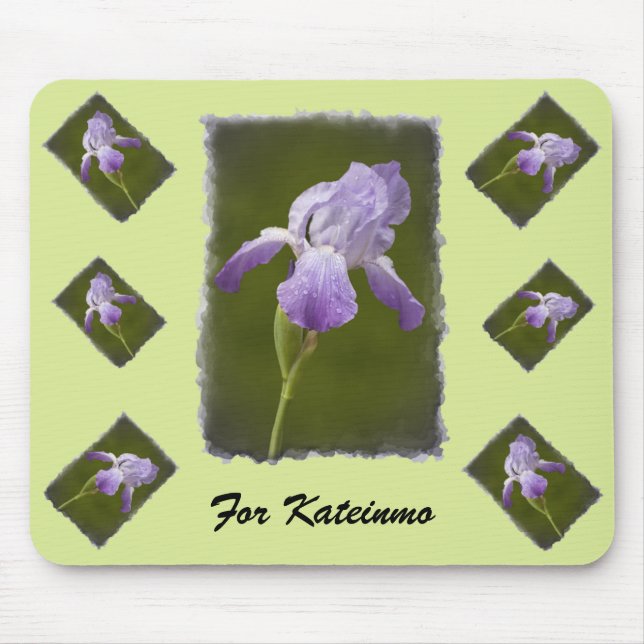 Tapis De Souris Plaque de souris Iris, Pour Kateinmo (Devant)