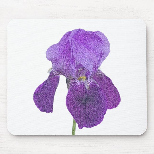 Tapis De Souris Plaque de souris Iris Violet (Devant)