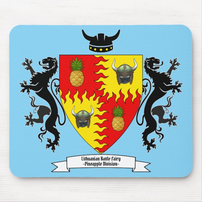 Tapis De Souris Plaque de souris lituanienne de chats de combat (Devant)