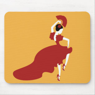 Tapis De Souris Plaque de souris pour danseur de flamenco