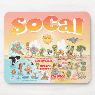 Tapis De Souris Plaque de souris SoCal ensoleillée