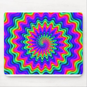 Tapis De Souris Plaque de souris spirale psychédélique