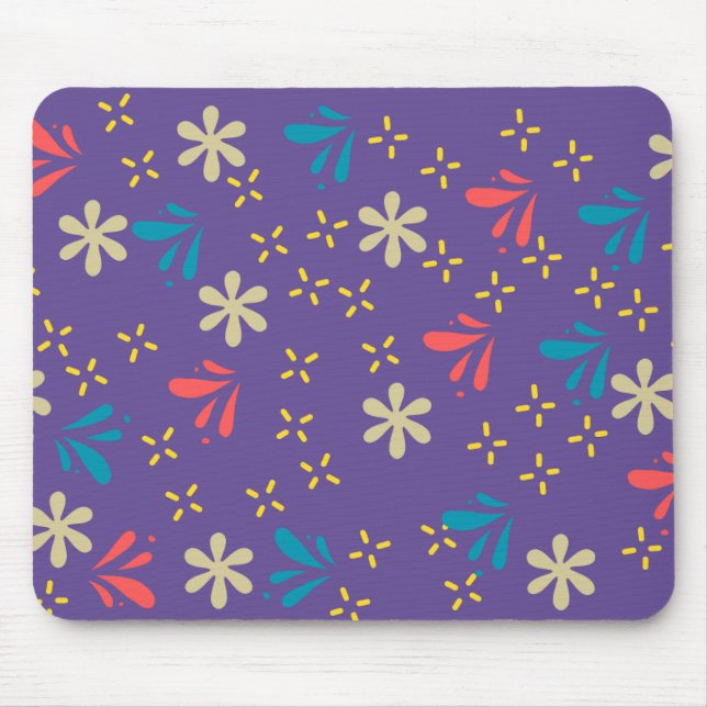 Tapis De Souris Plaque de souris violette Abstraite (Devant)