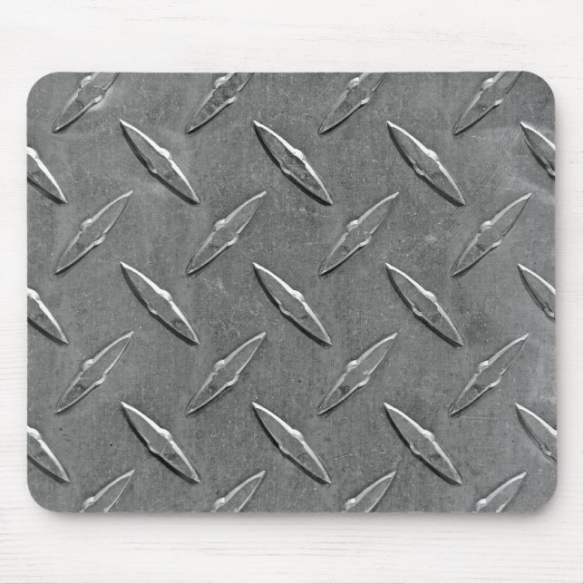 Tapis De Souris Plaque diamant gris acier (Devant)