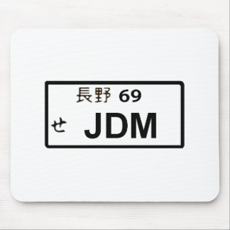 Tapis De Souris Plaque minéralogique japonaise de JDM Mousepad