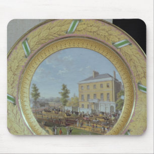 Tapis De Souris Plat de Meissen, décoré d'une scène de