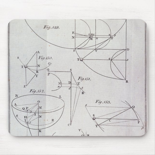 Tapis De Souris Plat XIX, illustrant la proposition LXV (Devant)