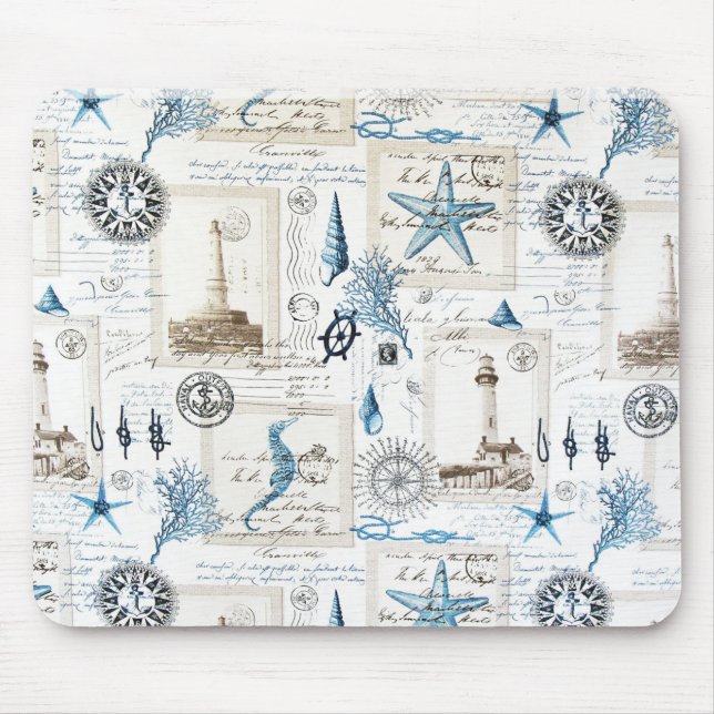 Tapis De Souris Plate-forme nautique marin d'ancre mer volant se (Devant)