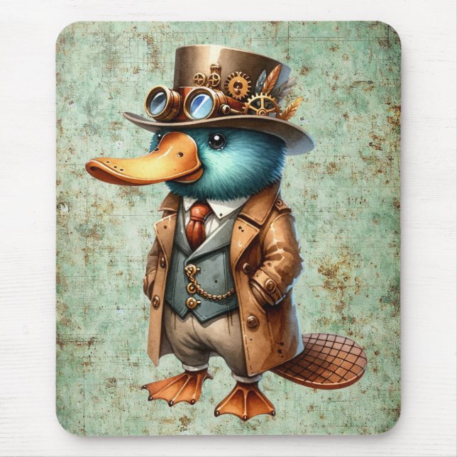 Tapis De Souris Platypus de Steampunk (Devant)
