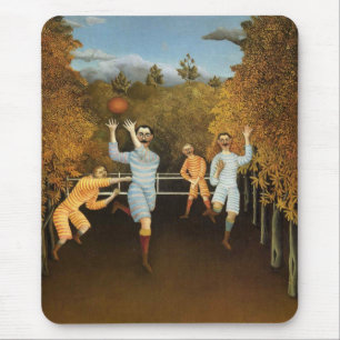 Tapis De Souris Players de football de Rousseau mousepad