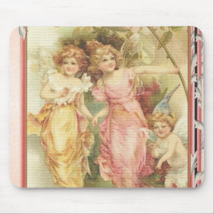 Tapis De Souris Plein d'espoir - anges et fleurs