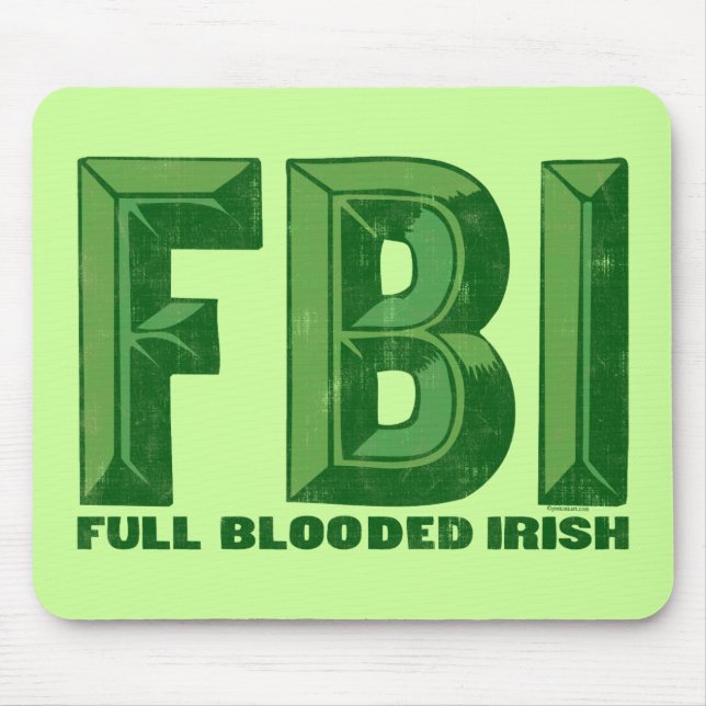 Tapis De Souris Plein Irlandais Mousepad de Blooded (Devant)