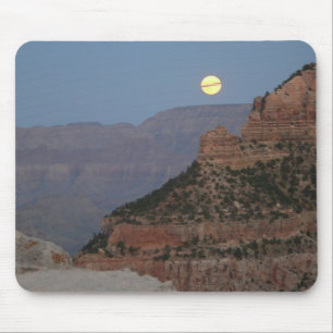 Tapis De Souris Pleine lune au-dessus du canyon grand