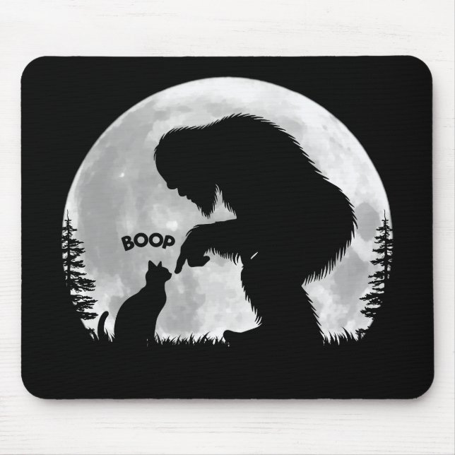 Tapis De Souris Pleine lune Bigfoot Cat Boop (Devant)