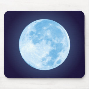 Tapis De Souris Pleine lune bleue Mousepad