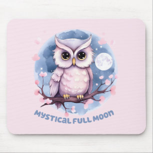 Tapis De Souris Pleine lune Mystique - Pastel Purple Night Sky - H