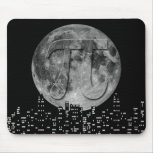 Tapis De Souris Pleine lune Pi Dans Le Ciel