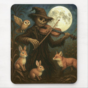 Tapis De Souris Pleine lune Scarecrow Serenade