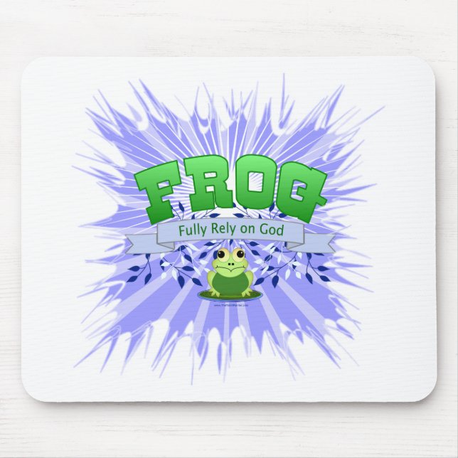 Tapis De Souris Pleinement confiance en Dieu (Devant)