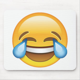 Tapis De Souris Pleurer de rire Larmes de joie émoji
