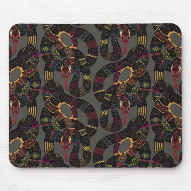 Tapis De Souris plomb des serpents géo (Devant)