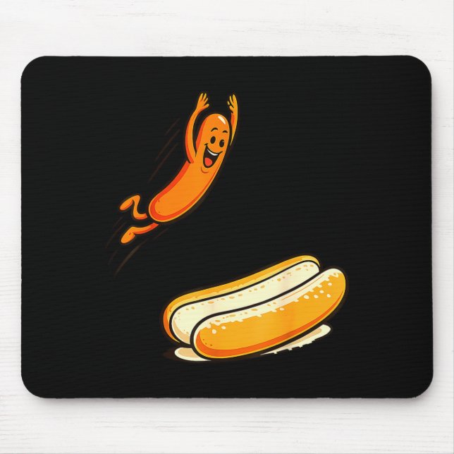 Tapis De Souris Plongeon haut du hotdog  (Devant)