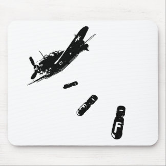 Tapis De Souris Plongeur de F-Bombe (noir)