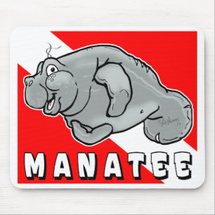 Tapis De Souris Plongeur Mousepad de lamantin d'ami