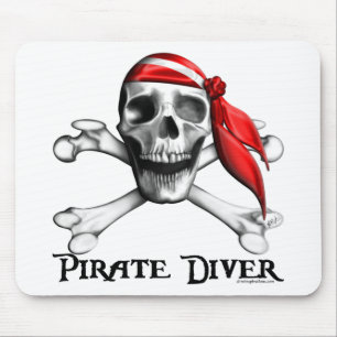 Tapis De Souris Plongeur Mousepad de pirate