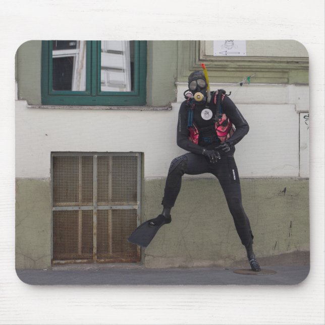 Tapis De Souris Plongeur Scuba (Devant)