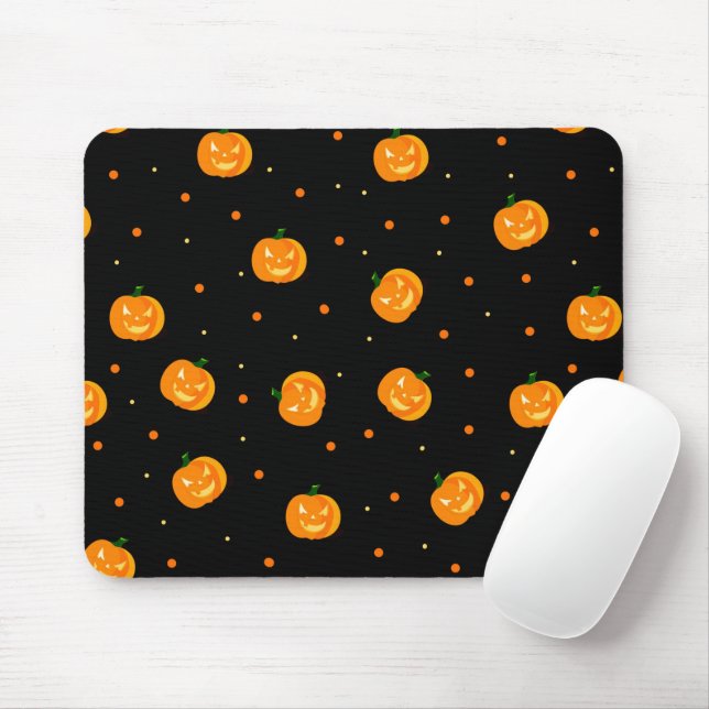 Tapis De Souris Pluie citrouille Mousepad (Avec souris)