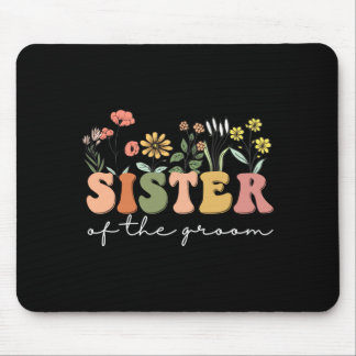 Tapis De Souris Pluie de mariage pour la sœur de la mariée sœur du