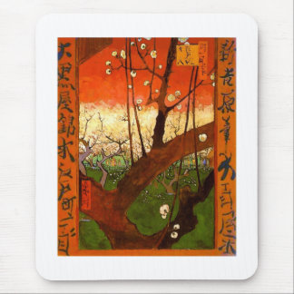Tapis De Souris Plum à fleurs (Hiroshige) Van Gogh Art