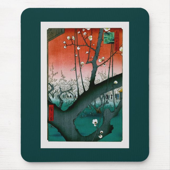 Tapis De Souris Plum dragon dormant, Kameido Hiroshige Fine Art (Devant)