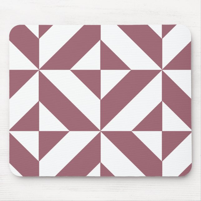 Tapis De Souris Plum Geometric Deco Cube Pattern (Devant)