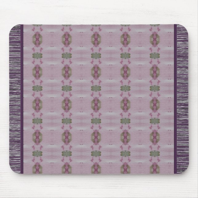 Tapis De Souris Plum Violet Et Motif Mauve (Devant)