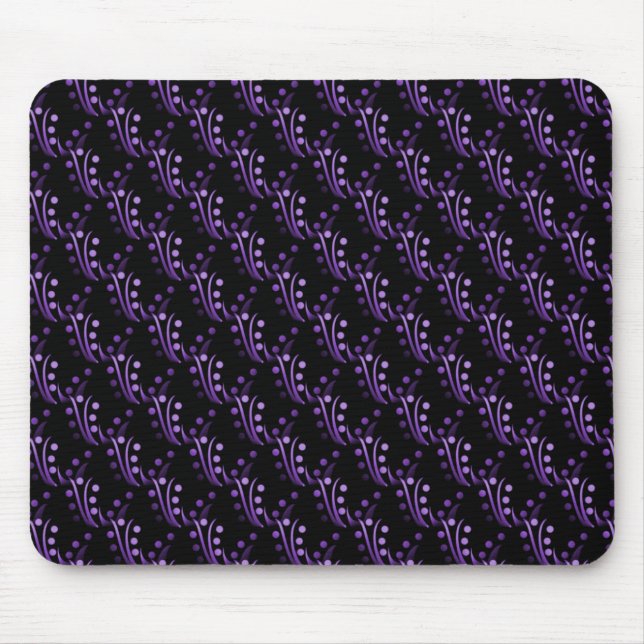 Tapis De Souris Plum violet luxueux Glam Mousepad (Devant)