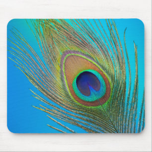 Tapis De Souris Plume de queue de paon