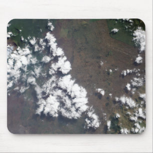 Tapis De Souris Plume monte du volcan Nyiragongo en RDC