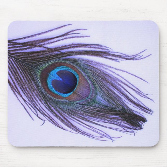 Tapis De Souris Plume pourpre 2 de paon (Devant)