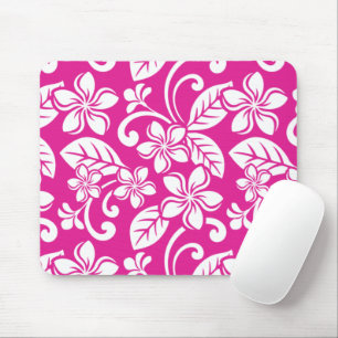TAPIS DE SOURIS PLUMÉRIE DE L'ÎLE (ROSE CHAUD)