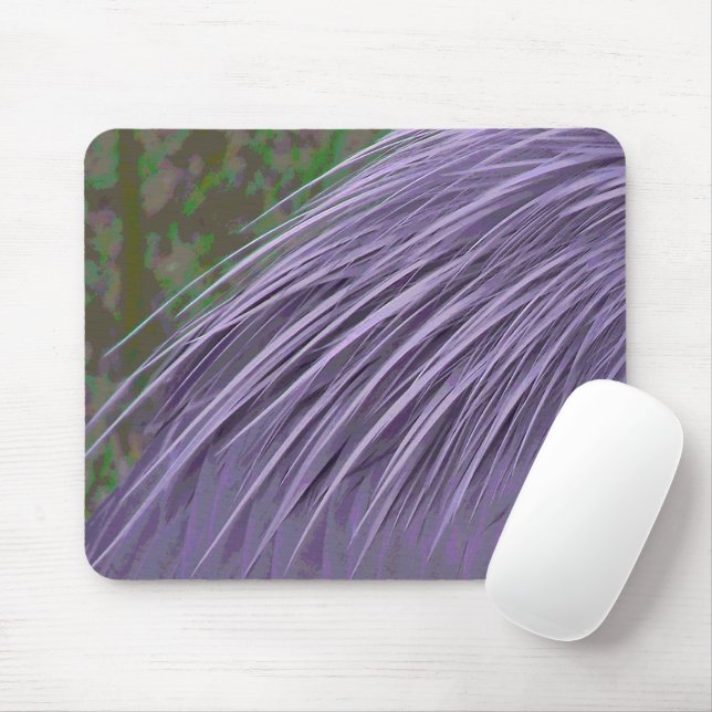 Tapis De Souris Plumes Bleu Lavande (Avec souris)