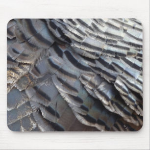 Tapis De Souris Plumes de Dindon Sauvage II Design Abstrait de la