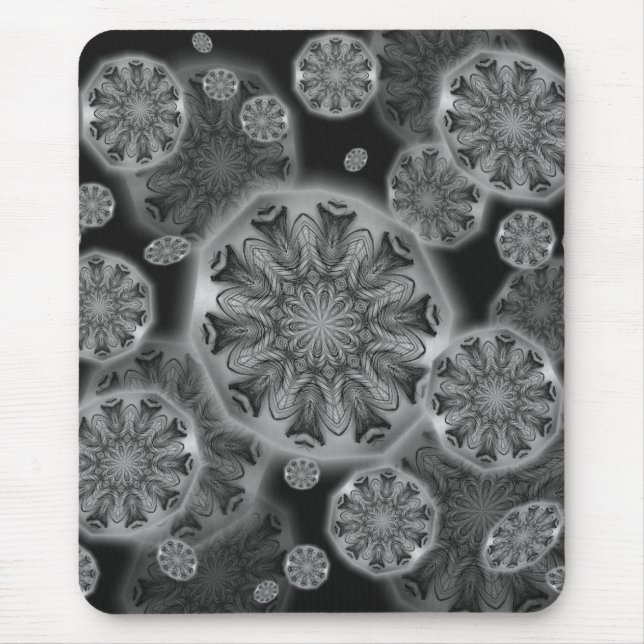 Tapis De Souris Plumes de paon Kaleidoscopes Mousepad (Devant)