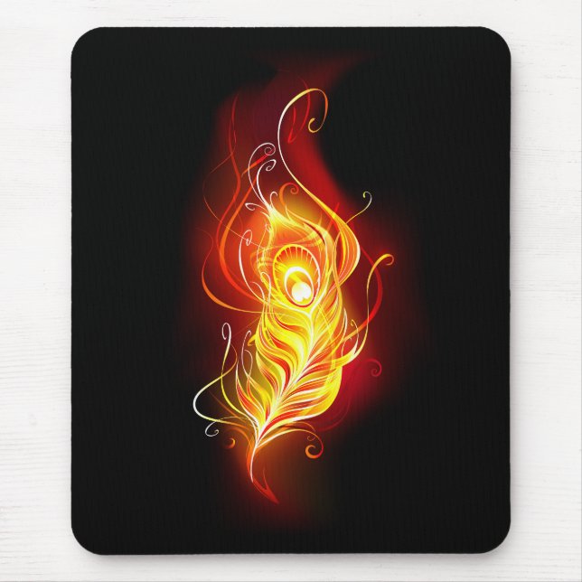 Tapis De Souris Plumes de paquetage de feu (Devant)