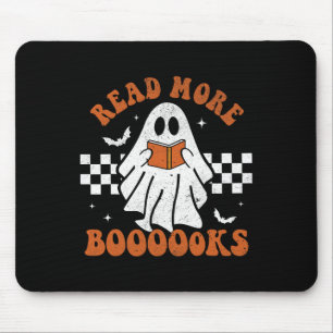 Tapis De Souris Plus de livres Cute Ghost Lecture Livre Enseignant